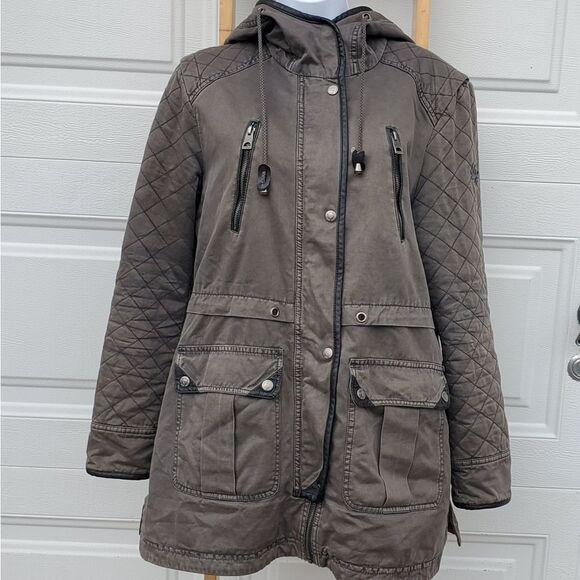 Guess Jackets & Blazers - Guess  Coat Women’s Size Large Army Green Utility